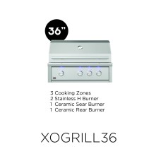 XO in Stainless Steel - XOGRILL36L