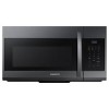 Samsung Over the Ranges Microwaves in Black Stainless Steel - ME17R7021EG