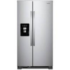 Whirlpool Side by Side Refrigerators in Stainless Steel - WRS331SDHM