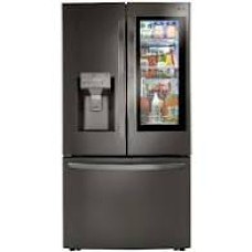 LG French Door Refrigerators in Black Stainless Steel - LRFVS3006D