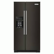 Kitchenaid Side by Side Refrigerators in Black Stainless Steel - KRSF705HBS