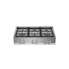 Bertazzoni Gas Cooktops in Stainless Steel - MAST366RTXE