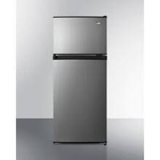 Summit Top Freezer Refrigerators in Stainless Look - FF102PL