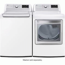 LG Energy Star STEAM 5.5CF Top Load Washer TurboWash3D And 7.3CF Electric Dryer TurboSteam - WHITE -