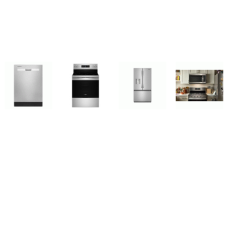 Whirlpool 4 Stainless : Electric Range Convection Self-Cleaning Oven Air Fry, 1.9 OTR Microwave Sensor Cooking, Dishwasher 55 dBA, 30CF Wide French Door Refrigerator In-Door Water and Ice Maker 