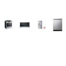 LG 4 STAINLESS : Instaview Slide-in Gas Range Convection Oven Air Fry, ExtendaVent 2.1CF OTR MW, TrueSteam Dishwasher 44DB, Counter-Depth MAX French 4-Door Refrigerator Full-Convert Drawer EXT WD