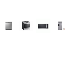 LG 4 STAINLESS : Slide-In Gas Range InstaView Oven Convection Air Fry, Dishwasher 48 dBA Stainless Interior 3rd Rack, 1.8CF OTR MW 300CFM Sensor Cook, 27CF Side by Side Refrigerator EXT WD