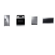 Samsung 4 STAINLESS : SLIDE IN GAS RANGE OVEN, 2.1cf OTR MW, DW, SBS REF