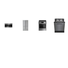 beko 4 Stainless Steel Appliance Package : 30 inch Slide-in Electric Smooth Top Range True European Convection Oven Warming Drawer, 1.6CF OTR MW 300CFM, Dishwasher 39 dB 3RD RACK Adjustable Rack, Counter Depth French 4-Door Bottom Freezer Refrigerato