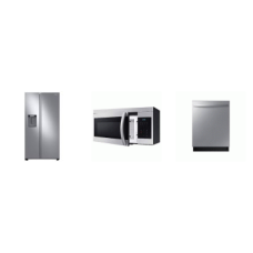 Samsung 4 STAINLESS : 5BRS GAS RANGE OVEN, OTR MW, 51 DBA DW, SBS Refrigerator 