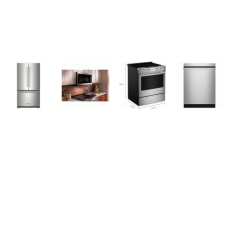 Kitchenaid 4 Stainless : SLIDE IN ELECTRIC RANGE CONVECTION OVEN AIR FRY, 1.9CF 400 CFM OTR MW, 47 DBA Dishwasher, Counter-Depth French Door Refrigerator Interior Water Dispenser 