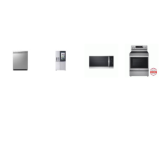 LG 4 STAINLESS APPLIANCE PKG: Range 5 Elements Convection Oven Air Fry , 1.8CF OTR MW 300CFM Sensor Cook, Dishwasher 48 dB 3rd Rack Stainless Interior ENERGY STAR, 27 cu. ft. Side-By-Side InstaView® Refrigerator
