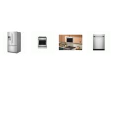 Kitchenaid 4 Stainless : Induction Slide-In True Convection Range Oven Air Fry, Multifunction Over-the-Range Oven Convection MW, 44 dBA Dishwasher,  26.8CF French Door Refrigerator Exterior Ice Water Dispenser