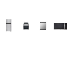LG 4 STAINLESS : Gas Range 5 Sealed Burners Oven, 1.7CF OTR MW, Dishwasher 50 dBA, 30 Inch Top Freezer Refrigerator 20.2 cu. ft LG 4 STAINLESS : Gas Range 5 Sealed Burners Oven, 1.7CF OTR MW, Dishwasher 50 dBA, 30 Inch Top Freezer Refrigerator 20.2 cu. ft