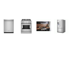 Kitchenaid 4 Stainless Steel Package : KFDC500JSS KVUC600KSS KDTM604KPS KRFF507HPS