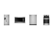 Whirlpool 4 Fingerprint Resistant STAINLESS STEEL APPLIANCE PACKAGE : Continuous 5 Burners Gas Range Self Clean Convection Oven Air Fry, Fully Integrated Dishwasher 47 dBA 3rd Rack ENERGY STAR, 1.9 OTR Microwave 300 CFM Steam Cooking, 28 Cu. Ft. Side