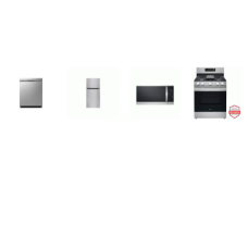 LG 4 STAINLESS : Gas Range Convection Oven Air Fry Self Clean Griddle,OTR MW, Dishwasher 50 dBA , 23.8 cu. ft. Top-Freezer Refrigerator Internal Water Dispenser