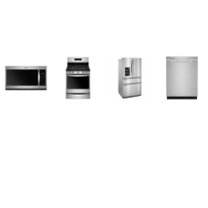 Whirlpool 4 Fingerprint Resistant Stainless Steel APPLIANCE PACKAGE : 26CF 4-Door French Door Refrigerator In-Door-Ice External Water Dispenser, Fully Integrated Dishwasher 3rd Rack ENERGY STAR 47 dBA, 1.9 OTR Microwave 300 CFM Steam Cooking, 5 Seale