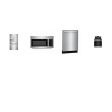 Frigidaire 4PCS STAINLESS : Gas Range Convection Oven Air Fry, 1.8CF OTR MW, Dishwasher 52dba, 27.8 cu. ft. French Door Refrigerator External Ice/Water Disp Frigidaire 4PCS STAINLESS : Gas Range Convection Oven Air Fry, 1.8CF OTR MW, Dishwasher 52dba, 27.8 cu. ft. French Door Refrigerator External Ice/Water Disp