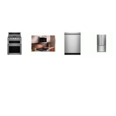 Kitchenaid 4 Stainless : Gas Range Double Oven True Convection, 1.9CF OTR MW 400 CFM, 41 DBA Dishwasher, Counter-Depth French Door Refrigerator Internal Water Dispenser Ice M