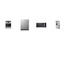 LG 4 STAINLESS APPLIANCE PKG: Smart Instaview Gas Slide-In Range Oven ProBake Convectio Air Fry, 1.8CF OTR MW 300CFM Sensor Cook, TrueSteam Dishwasher 46 dBA Stainless Interior 3rd Rack ENERGY STAR, 36 Inch Counter-Depth MAX Smart French Door Refrige