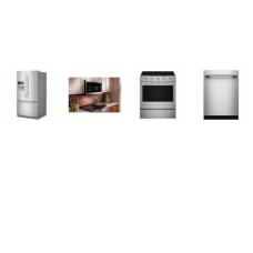 Kitchenaid 4 Stainless : Gas Slide-In Range True Convection Oven Air Baking, 1.9CF OTR MW 400CFM, 41DBA Dishwasher ProDry, 26.8CF French Door Refrigerator EXT WD