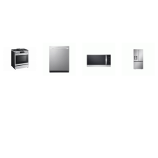 LG 4 STAINLESS  : Instaview Slide-in Gas Range Convection Oven Air Fry, 1.8CF OTR MW, TrueSteam Dishwasher 46 dBA, 33 inchW French Door Refrigerator External WD