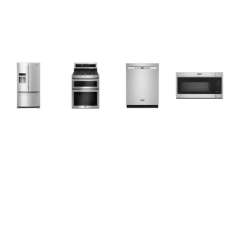 Maytag 4 FINGERPRINT RESISTANT STAINLESS STEEL APPLIANCE PACKAGE : MGT8800FZ MMV4207JZ MDB4949SKZ MFI2570FEZ