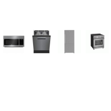 beko 4 Stainless Steel Appliance Package : Pro-Style Induction Range Induction Convection Oven AirFry Self-Clean,1.5CF Convection OTR MW 300CFM Stainless Steel Interior, Dishwasher 39 dB 3RD RACK Adjustable Rack, 30 Inch Counter-Depth Bottom Drawer S