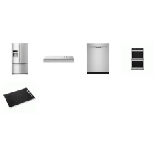 Maytag 5 FINGERPRINT RESISTANT STAINLESS STEEL APPLIANCE PACKAGE : 30 Inch Double Electric Wall Oven True Convection, 30-Inch Smoothtop Electric Cooktop Reversible Grill Griddle, 30 Inch Under-Cabinet Range Hood, Dishwasher 47 dB Stainless Interior 3