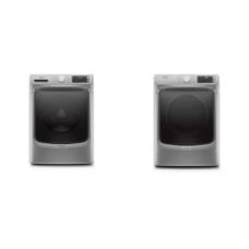 Maytag Energy Star Steam 4.8 cu. ft Front Load Washer And Stackable 7.3 cu. ft. Electric Dryer - Metallic Slate -