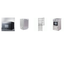 APT SIZE 4 STAINLESS STEEL APPLIANCE PKG: 20 inch Smooth Top Electric Range Oven, 24 Inch Over-the-Range Microwave 300 CFM, 18 inch Dishwasher 53 dBa, 24 Inch 11.5CF Counter Depth Bottom Mount Refrigerator