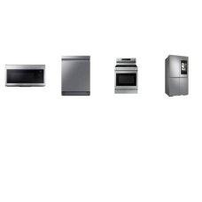 Samsung 4 STAINLESS : CONVECTION MW, RANGE CONVECTION OVEN AIR FRY, 39 dBA DW, FRENCH 4-DR FLEX REF FAMILY HUB