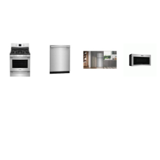 Frigidaire Professional 4 Smudge-Proof Stainless Steel : Gas Range CONVECTION Oven, Built-In Dishwasher STAINLESS INTERIOR 47 dB ENERGY STAR, 1.9CF OTR MW Air Fry Convection 400 CFM, 20.0 Cu. Ft. Top Freezer Refrigerator LED Auto-Close Doors ENERGY S