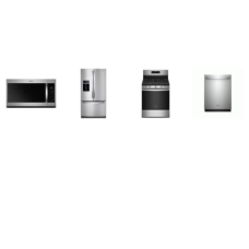 Whirlpool 4 Fingerprint Resistant STAINLESS STEEL APPLIANCE PACKAGE : Continuous 5 Burners Gas Range Self Clean Convection Oven Air Fry, 1.9 OTR Microwave 300 CFM Steam Cooking, Fully Integrated Dishwasher 51 dBA 3rd Rack ENERGY STAR, 27 cu. ft. Fren