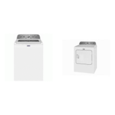 Maytag 4.8CF Top Load Washer Extra Power  And 7.0 Cu. Ft. Electric Dryer Steam-Enhanced - WHITE -