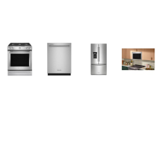 Kitchenaid 4 Stainless : Gas Slide-In Range True Convection Oven Baking Drawer, Multifunction Over-the-Range Oven with Infrared Sensor,  Dishwasher 44 dBA, 36 inch Counter-Depth French Door Exterior Ice and WD