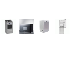 APT SIZE 4 STAINLESS STEEL APPLIANCE PKG: 18 inch DISHWASHER STAINLESS INTERIOR, 20 inch Gas Range Oven LED, 24 Inch Over-the-Range Microwave 300 CFM, 24 Inch 11.5CF Counter Depth Bottom Mount Refrigerator