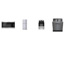 4 STAINLESS : Amana Smoothtop Electric Range Oven, OTR MW, And beko 28 Inch Counter Depth Top Freezer Refrigerator, DISHWASHER 48 dBA 4 STAINLESS : Amana Smoothtop Electric Range Oven, OTR MW, And beko 28 Inch Counter Depth Top Freezer Refrigerator, DISHWASHER 48 dBA