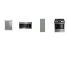 beko 4 Stainless Steel Appliance Package : Slide-In Gas Range Convection Oven Warming Drawer, 1.5CF Convection OTR MW 300CFM Stainless Steel Interior, 48 dBA 3rd rack Stainless Interior Dishwasher ENERGY STAR, 28 Inch Counter-Depth Bottom Mount Refri