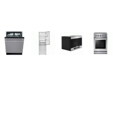 4 STAINLESS STEEL APT SIZE PACKAGE: Sharp 24 Inch Bottom Freezer Counter-Depth Refrigerator 11.5 Cu. Ft., beko 18 inch 48 dBA Dishwasher Stainless Steel Tub Star, Thor Kitchen 24 Inch Convertible Over-the-Range Microwave, Thor Kitchen 24 Inch SmoothT