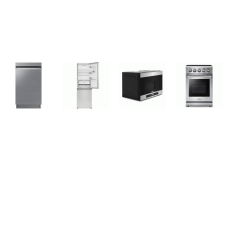 4 STAINLESS APT SIZE : 24 Inch Bottom Freezer Counter-Depth Refrigerator,18 inch 48 dBA Dishwasher, 24 Inch Over-the-Range Microwave, 24 Inch 11.5CF Counter Depth Bottom Mount Refrigerator