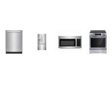 Frigidaire 4 Stainless : SLIDE IN ELECTRIC RANGE CONVECTION OVEN, MW, 49 dBA DW FRENCH DOOR REF WD