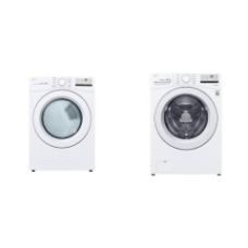 LG 4.5CF Front Load Washer AND 7.4 cu. ft. STACKABLE Electric Dryer -WHITE -