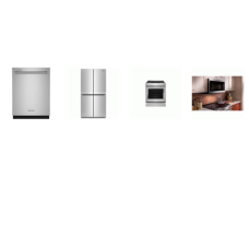 Kitchenaid 4 Stainless : Induction Slide-In Even-Heat True Convection Range Oven Air Fry, OTR MW 1.9CF 400CFM, 44 DBA Dishwasher 3RD Rack, 36 Inch Counter-Depth 4-DOOR French Refrigerator  Icemaker
