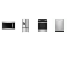 Whirlpool 4 STAINLESS STEEL APPLIANCE PACKAGE : 30 inch Slide In Gas Range Oven Self Clean, 1.7CF OTR MW 300 CFM, 55 dBA Dishwasher Adjustable Upper Rack ENERGY STAR, 36 Inch 24.7 cu. ft French Door Refrigerator Ice and Water Dispenser ENERGY STAR