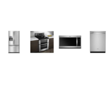 Whirlpool 4 STAINLESS STEEL APPLIANCE PACKAGE : Electric Smoothtop 5 Elements Range Double Oven True Convection, 36 Inch 24.7 cu. ft French Door Refrigerator Ice and Water Dispenser ENERGY STAR, Fully Integrated Dishwasher 47 dBA 3rd Rack ENERGY STAR