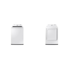 Samsung 4.5 cu. ft. Top Load Washer with Vibration Reduction Technology+ And 7.2 cu. ft. Electric Dryer with Sensor Dry - White - Samsung 4.5 cu. ft. Top Load Washer with Vibration Reduction Technology+ And 7.2 cu. ft. Electric Dryer with Sensor Dry - White -