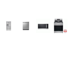 LG 4 STAINLESS : Gas Range Convection Oven Air Fry Griddle, 1.8CF OTR MW, Dishwasher 48dB 3rd Rack, 28CF French 4 Door Refrigerator EXT WD