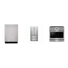Thor Kitchen 3 Stainless Steel Appliance PKG : 36 Inch Contemporary Professional Electric Range Convection Oven LED Display, Fully Integrated Dishwasher 46 dB 3rd Rack, French 4-Door Refrigerator Ice Maker Thor Kitchen 3 Stainless Steel Appliance PKG : 36 Inch Contemporary Professional Electric Range Convection Oven LED Display, Fully Integrated Dishwasher 46 dB 3rd Rack, French 4-Door Refrigerator Ice Maker